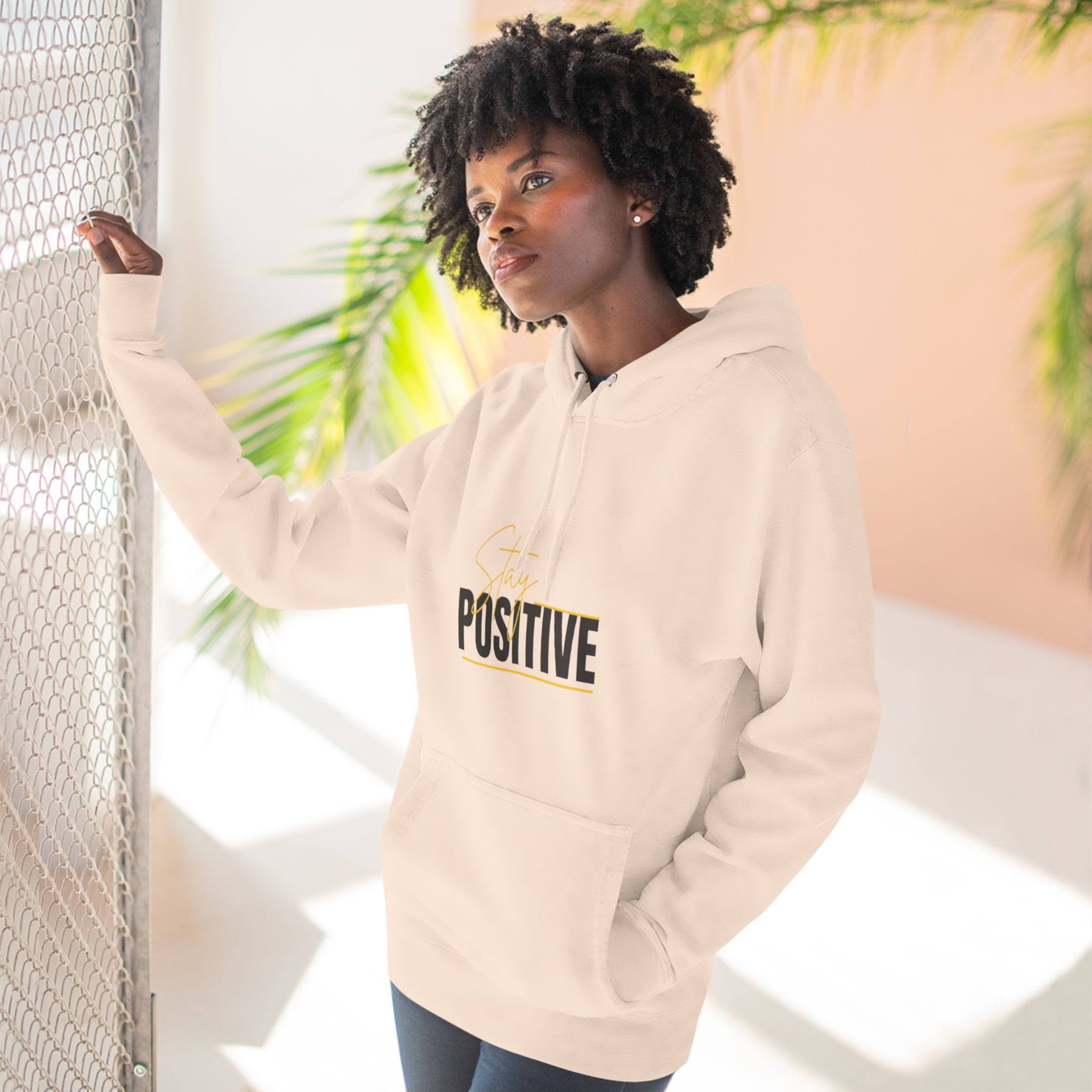 Positive Vibes Hoodie | Stay Positive Motivational Fleece - Image 9