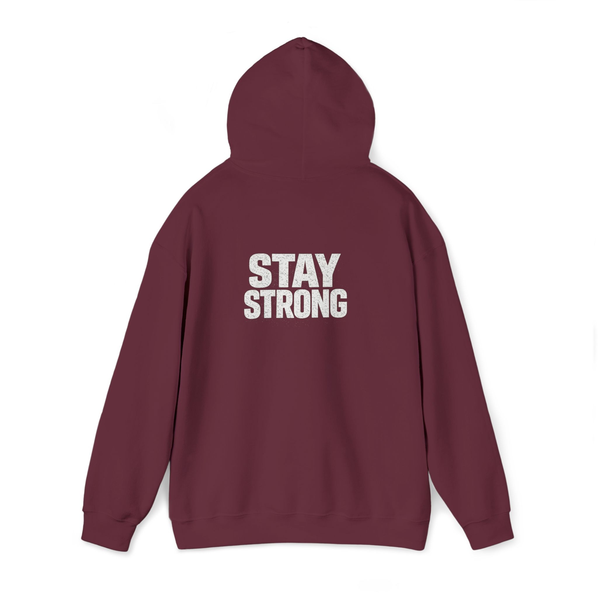 Never Give Up Stay Strong Hoodie – Motivational Black Pullover - Image 5