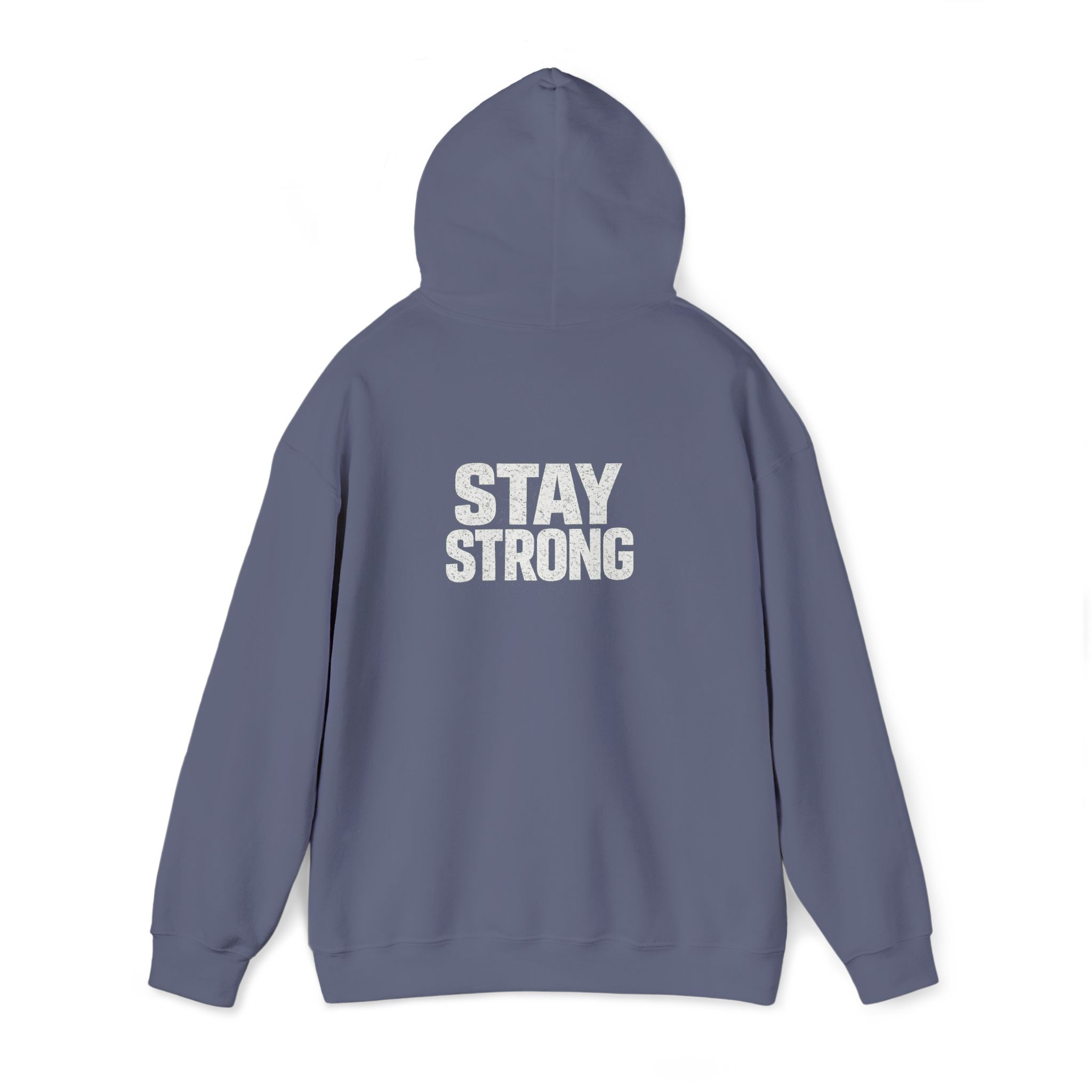 Never Give Up Stay Strong Hoodie – Motivational Black Pullover - Image 17