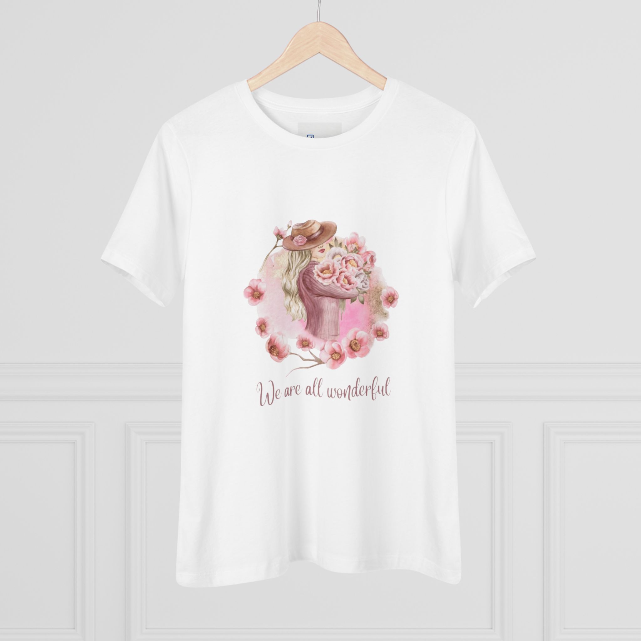Women’s Floral Tee – We Are All Wonderful Shirt - Image 3