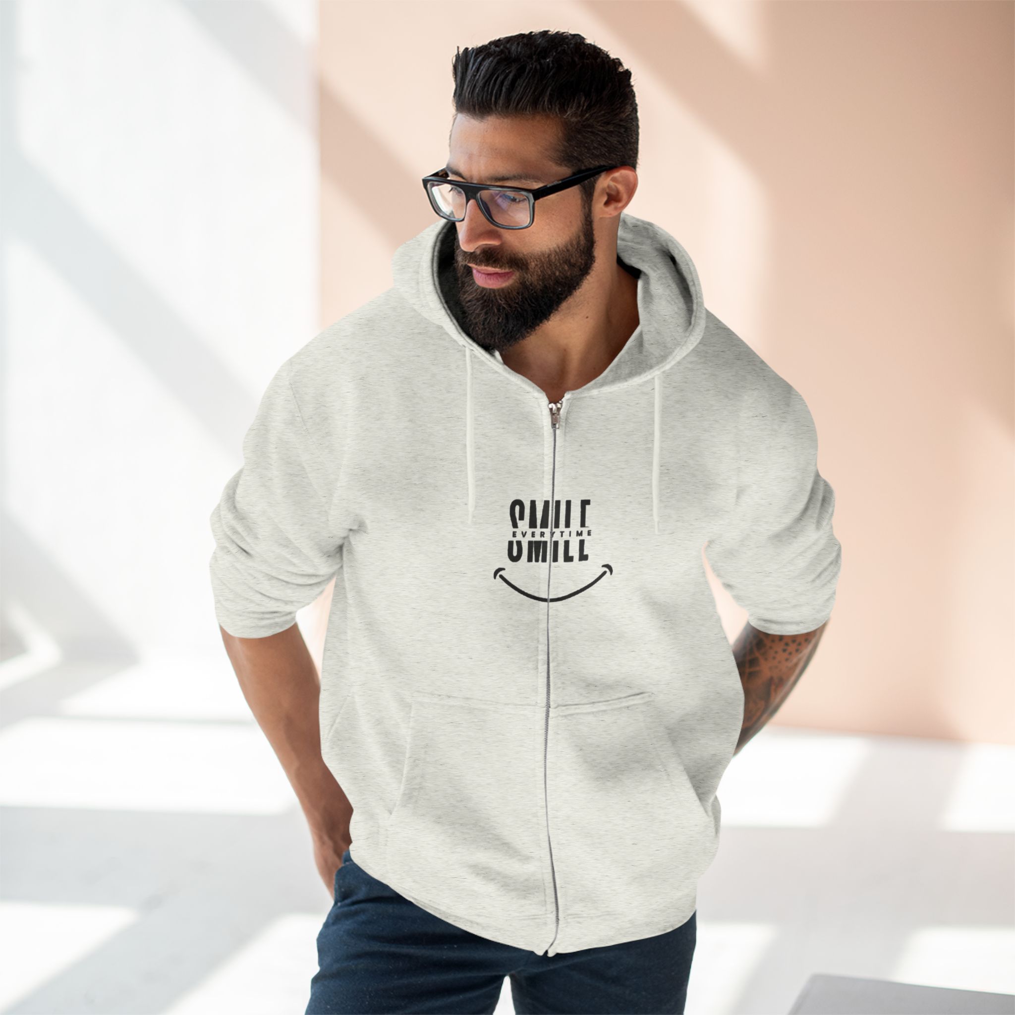 Minimal Blank Classic Zip Hoodie – Everyday Full-Zip Sweatshirt - Image 8