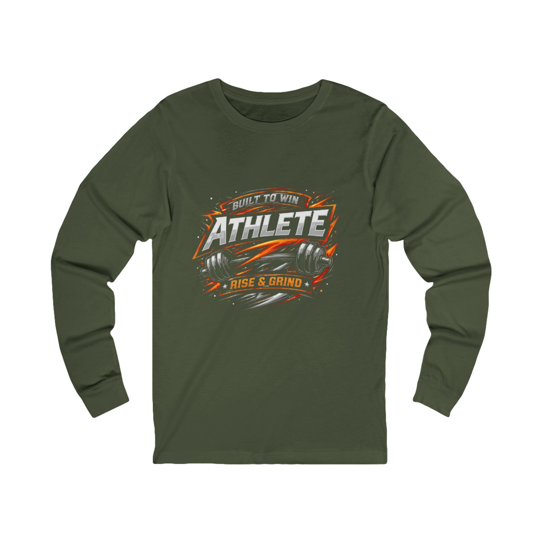 Athlete Rise & Grind Long Sleeve Tee | Motivational Wear - Image 3