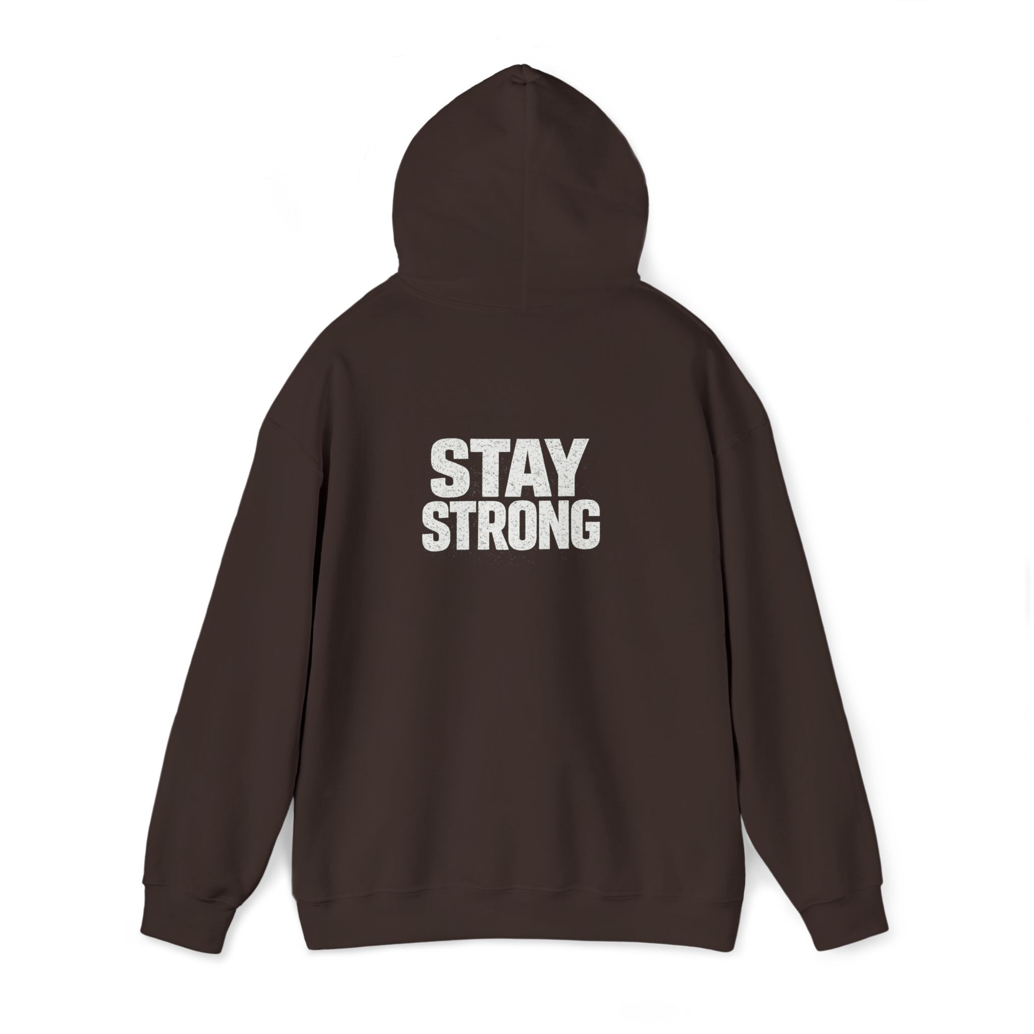 Never Give Up Stay Strong Hoodie – Motivational Black Pullover - Image 8
