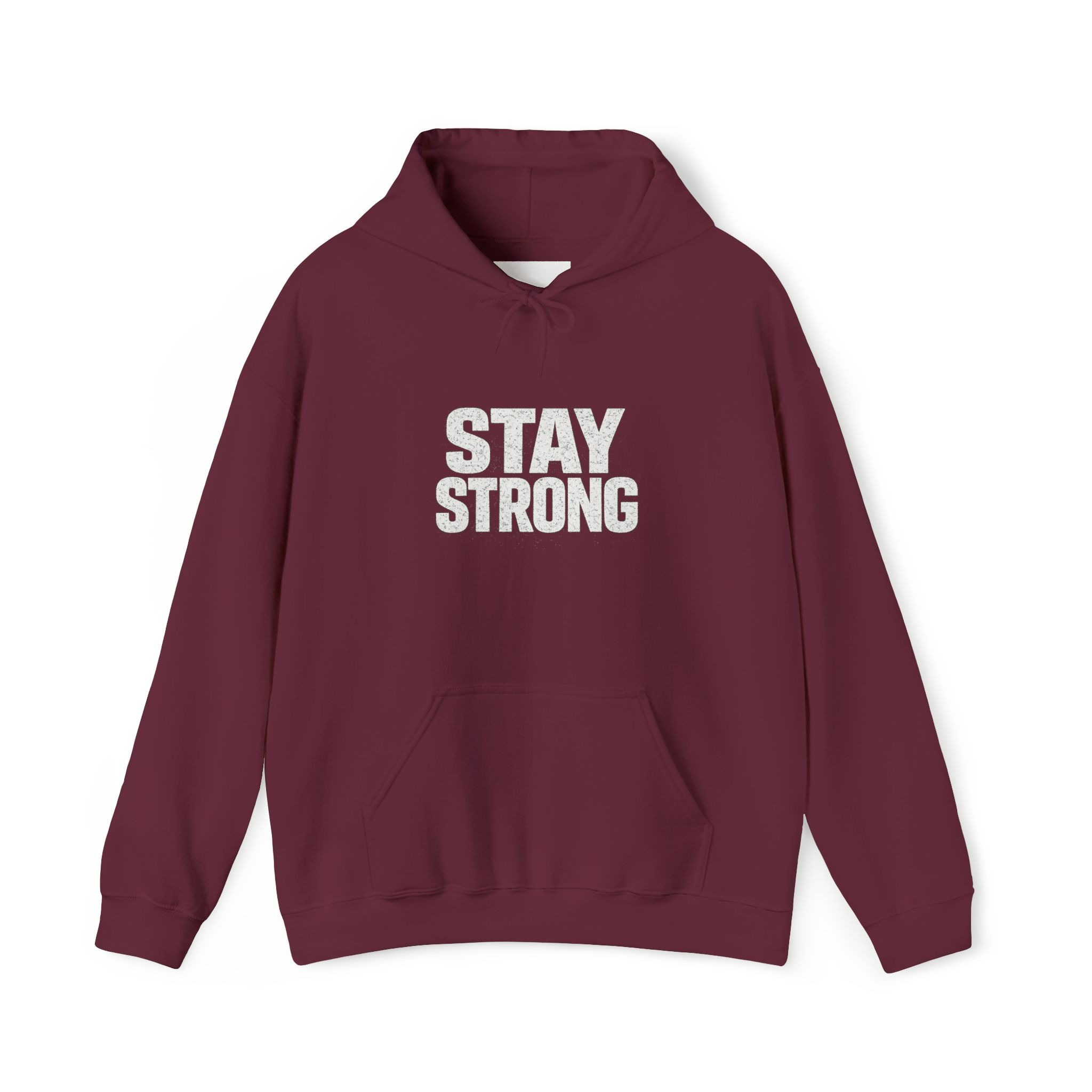 Never Give Up Stay Strong Hoodie – Motivational Black Pullover - Image 4