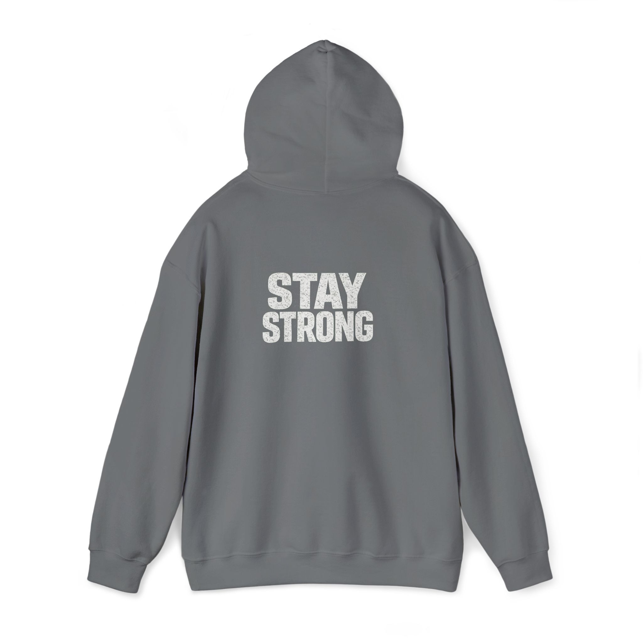 Never Give Up Stay Strong Hoodie – Motivational Black Pullover - Image 11