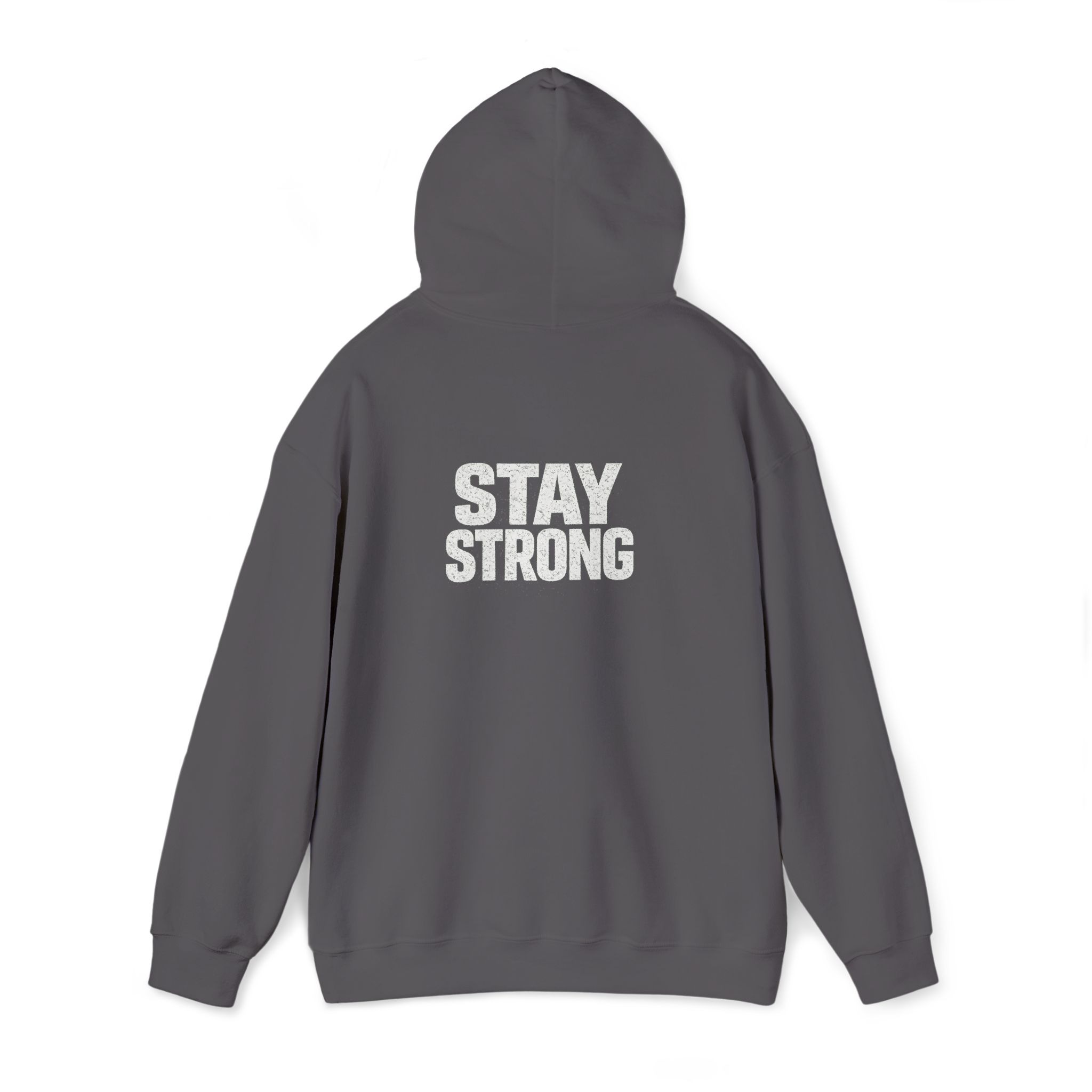 Never Give Up Stay Strong Hoodie – Motivational Black Pullover - Image 14